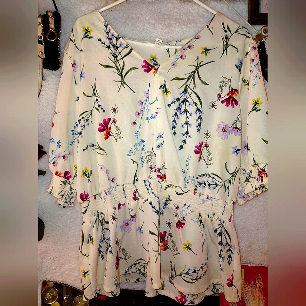 Floral Print Women's Top